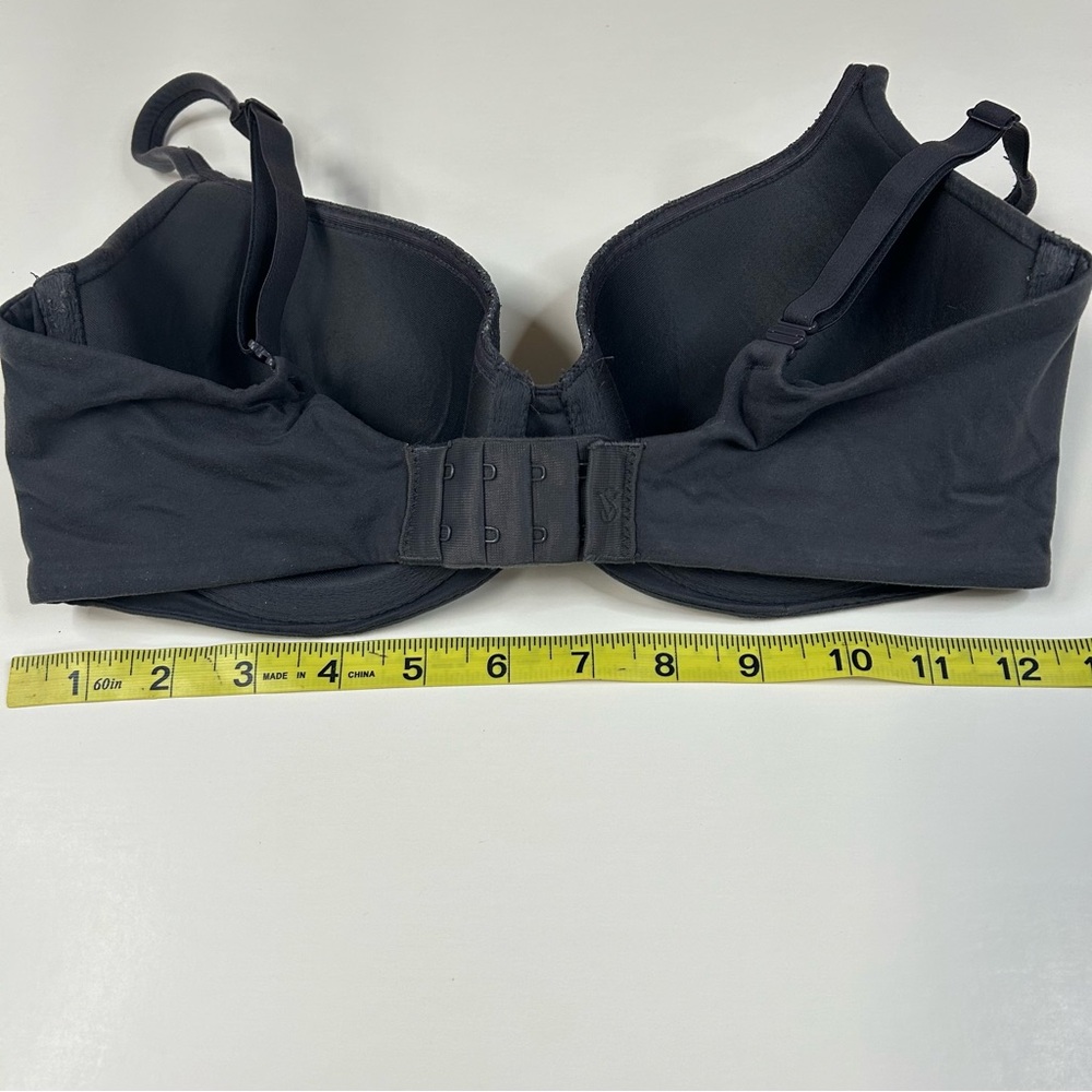 Body By Victorias Secret 32dd Lined Demi Bra Solid Gray Floral Lace #0778 View 4